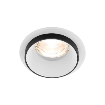 Kućište za GU10 žarulju max 35W fi92 IP20 okruglo bijelo-crno BRAYTRON BH03-06043
