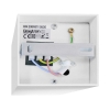 Kućište za GU10 žarulju max 35W 97x125x97mm IP20 kvadratno bijelo BRAYTRON BH04-00210