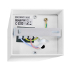 Kućište za GU10 žarulju max 35W 80x100x80mm IP20 kvadratno bijelo BRAYTRON BH04-00310