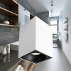 Kućište za GU10 žarulju max 35W 80x117x80mm IP20 pravokutno crno-bijelo BRAYTRON BH04-30110