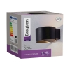 Zidna svjetiljka 8W 3000K 520lm 100x62x108mm IP20 crna BRAYTRON BH07-03001