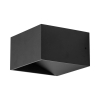 Zidna svjetiljka 8W 3000K 520lm 100x60x100mm IP20 kvadratna crna AVVA BRAYTRON BH07-03101