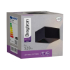 Zidna svjetiljka 8W 3000K 520lm 100x60x100mm IP20 kvadratna crna AVVA BRAYTRON BH07-03101