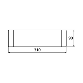 Zidna svjetiljka 12W 3000K 810lm 90x30x310mm IP20 bijela AVVA BRAYTRON BH07-03300