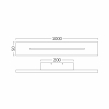 Zidna svjetiljka 30W 3000K 3260lm 50x1000mm IP20 crna LEVA BRAYTRON BH07-03601