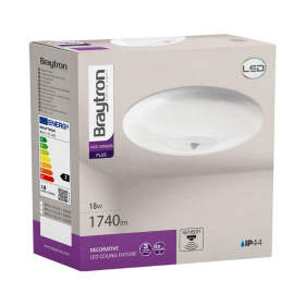 Stropna svjetiljka 18W 6500K 1740lm fi260mm IP44 sa senzorom okrugla BRAYTRON BH15-01130