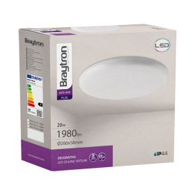 Stropna svjetiljka 20W 6500K 1980lm fi260mm IP44 okrugla BRAYTRON BH15-02130