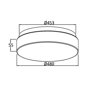 Stropna svjetiljka 36W 3/1 2680lm IP20 okrugla BRAYTRON BH16-02480