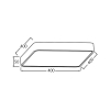 Stropna svjetiljka 36W 3/1 3680lm 400x400mm IP20 kvadratna imitacija drva BRAYTRON BH16-05187