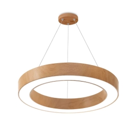Visilica 45W 3/1 4650lm fi600 IP20 okrugla imitacija drva BRAYTRON BH16-06287
