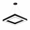 Visilica 36W 3/1 3680lm 450x450mm IP20 kvadratna crna BRAYTRON BH16-07181