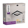 Visilica 45W 3/1 4650lm 600x600mm IP20 kvadratna crna BRAYTRON BH16-07281