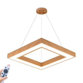 Visilica 45W 3/1 4650lm 600x600mm IP20 s daljinskim upravljačem kvadratna imitacija drva BRAYTRON BH16-07297