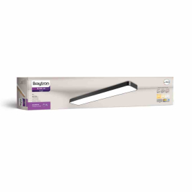 Stropna svjetiljka 45W 3/1 4650lm 200x1200mm IP20 pravokutna crna BRAYTRON BH16-08281