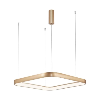 Visilica 46W 3/1 5200lm 580x580mm IP20 kvadratna zlatna BRAYTRON BH17-01986