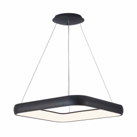 Visilica 46W 3/1 5200lm 580x580mm IP20 kvadratna crna BRAYTRON BH17-03981