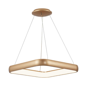 Visilica 46W 3/1 5200lm 580x580mm IP20 kvadratna zlatna BRAYTRON BH17-03986