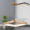 Visilica 46W 3/1 5200lm 580x580mm IP20 kvadratna zlatna BRAYTRON BH17-03986