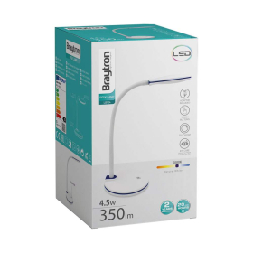 Stolna svjetiljka 4,5W 5000K 350lm 132x320mm IP20 bijela dimabilna BRAYTRON BK01-00516