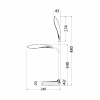 Stolna svjetiljka 5W 5000K 400lm 240x480mm IP20 bijela dimabilna BRAYTRON BK01-00710