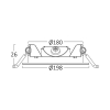 Panel LED 15W 6500K 1440lm IP40 ugradbeni okrugli bijeli BRAYTRON BP01-61530
