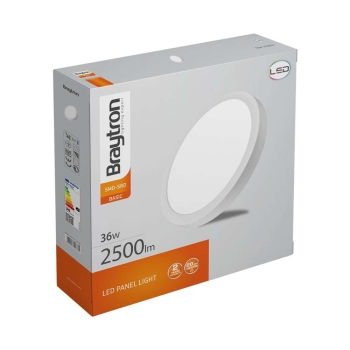 Panel LED 36W 3000K 3720lm IP20 nadgradni okrugli bijeli BRAYTRON BP03-33600