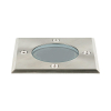 Podna ugradbena svjetiljka max35W GU10 108x108mm IP67 kvadratna siva INDUS BRAYTRON BT27-00111