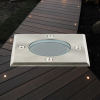Podna ugradbena svjetiljka max35W GU10 108x108mm IP67 kvadratna siva INDUS BRAYTRON BT27-00111