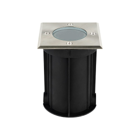 Podna ugradbena svjetiljka max35W GU10 108x108mm IP67 kvadratna siva INDUS BRAYTRON BT27-00111