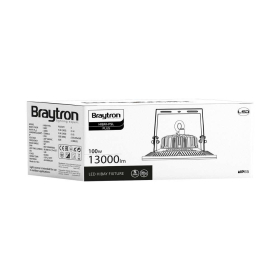 Industrijska svjetiljka 100W 4000K 13000lm 255x165mm IP65 siva 5 GODINA GARANCIJE BRAYTRON BT45-19112