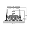 Industrijska svjetiljka 100W 4000K 13000lm 255x165mm IP65 siva 5 GODINA GARANCIJE BRAYTRON BT45-19112