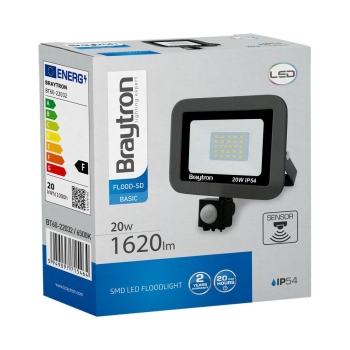 Reflektor LED 20W 6500K 1620lm IP54 sa PIR senzorom sivi BT60-22032 ***EOL***