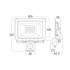 Reflektor LED 50W 3000K 4200lm IP54 sa PIR senzorom sivi BRAYTRON BT60-25002