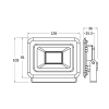 Reflektor LED 20W 4000K 1620lm IP65 sivi BRAYTRON BT60-32011