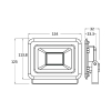 Reflektor LED 30W 6500K 2550lm IP65 sivi BRAYTRON BT60-33031
