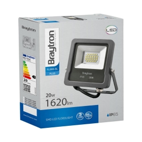 Reflektor LED 20W 6500K 1620lm IP65 sivi 3 godine garancije BRAYTRON BT61-02032