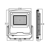 Reflektor LED 150W 3000K 12200lm IP65 sivi 3 godine garancije BRAYTRON BT61-09402