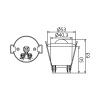 Senzor pokreta 800W 360° IP20 bijeli BRAYTRON BY31-01040