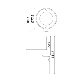 Senzor fotosenzibilni 3000W 25A IP44 BRAYTRON BY31-03040