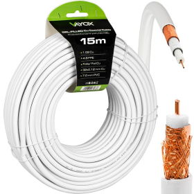 Kabel koaksijalni 1.02 Cu+32x0.12mm 15m crni CC1-15GEL
