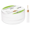 Kabel koaksijalni 1.02 Cu+32x0.12mm 50m bijeli CC1-50