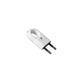 Utikač euro 10A/250V bez uzemljenja bijeli D.3104