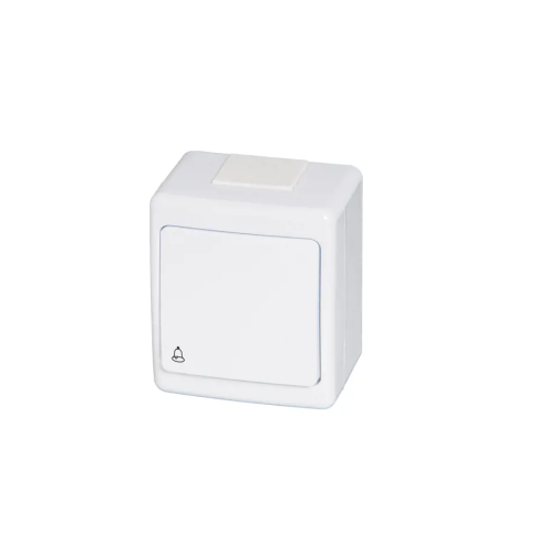 Prekidač-tipkalo OG za zvono IP44 bijeli D.3110WD