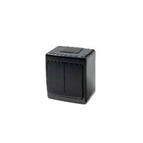 Prekidač OG serijski IP44 crni D.3710W2C