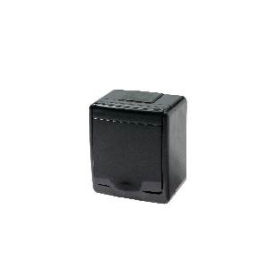 Utičnica schuko OG 2P+Z IP44 crna D.3711SCG/1