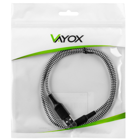 Kabel USB-USB Type C 1m crno bijeli VA0148