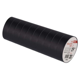 Traka izolirajuća crna 19mm/20m debljina 0,13mm F61922