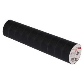 Traka izolirajuća crna 25mm/10m debljina 0,13mm F62512