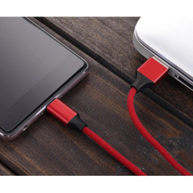 Kabel USB-micro USB 1,5m Quick charge crveni VA0004