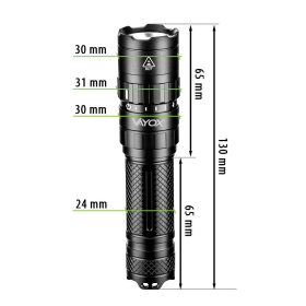 Baterijska svjetiljka ručna 20W 1500lm VA0077